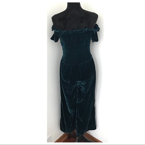 PARKER VELVET OFF-SHOULDER JUMPSUIT - Picture 5 of 8